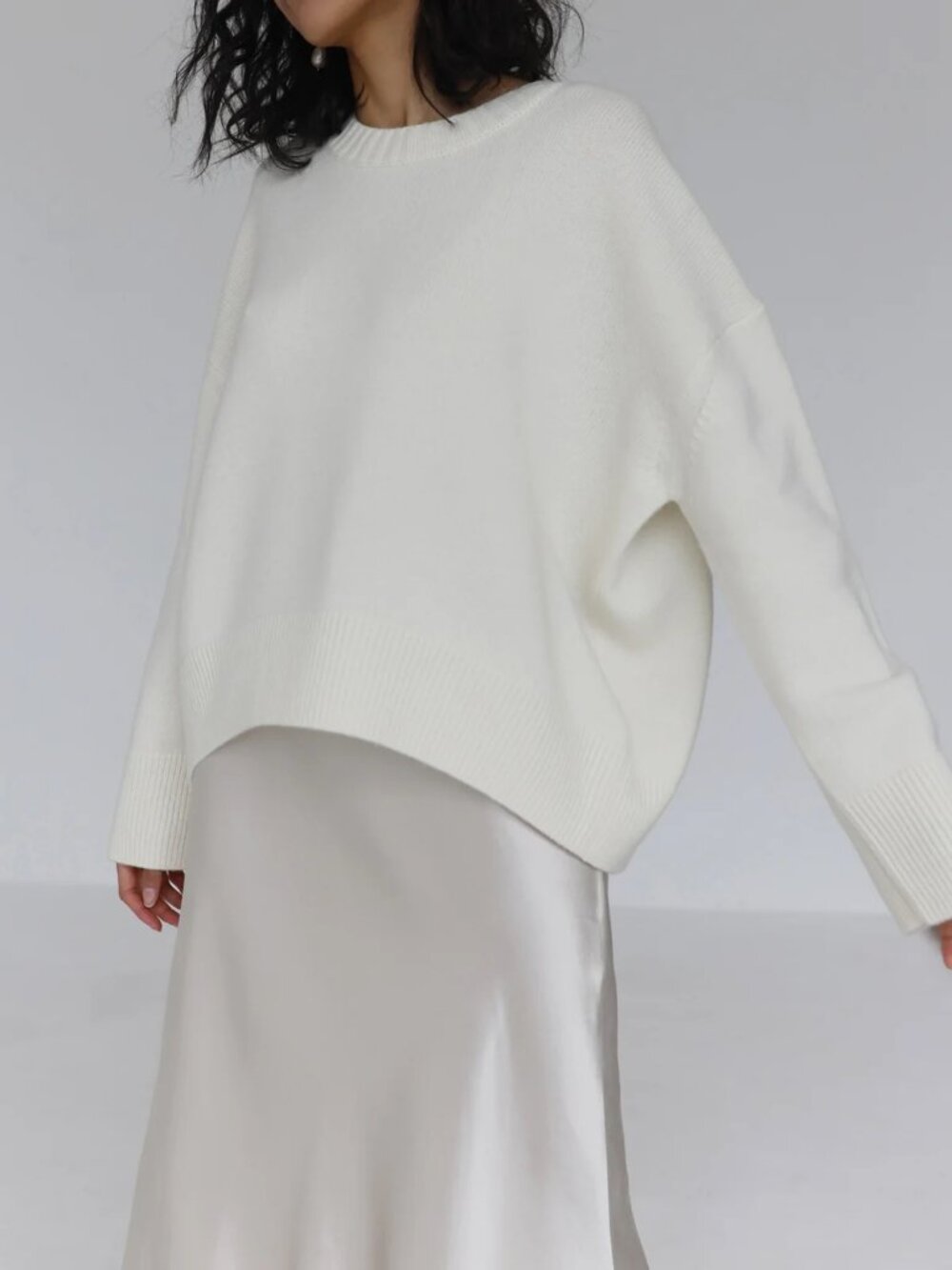 Commense NWT Candyfloss Oversized Pullover Sweater in White size XS